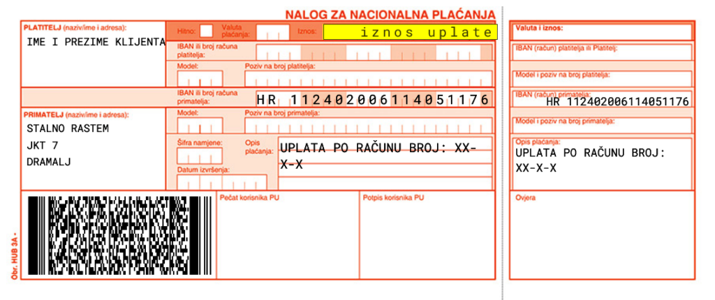 stalno rastem HUB 3 PRIMJER UPLATE